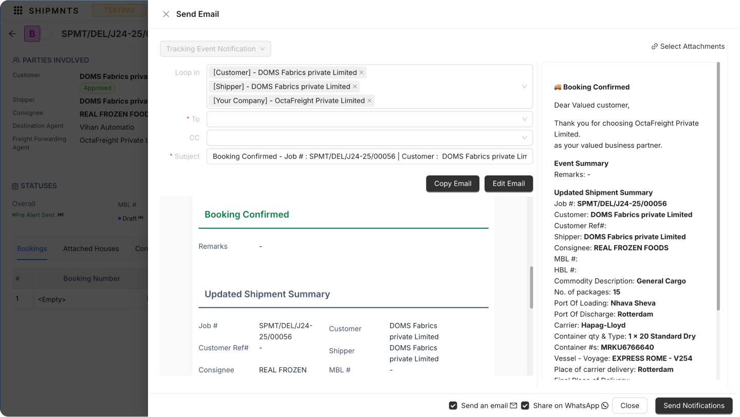 Single-Click Multichannel Notifications